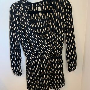 Black and Beige Romper